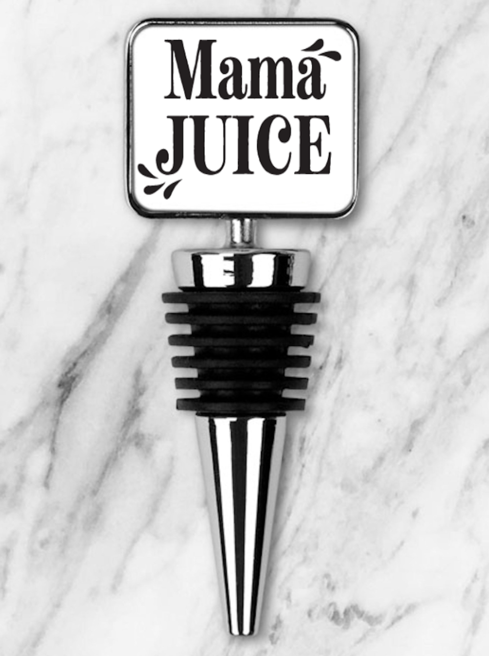 Mama Juice Rectangle Bottle Stopper, Custom Bottle Stopper